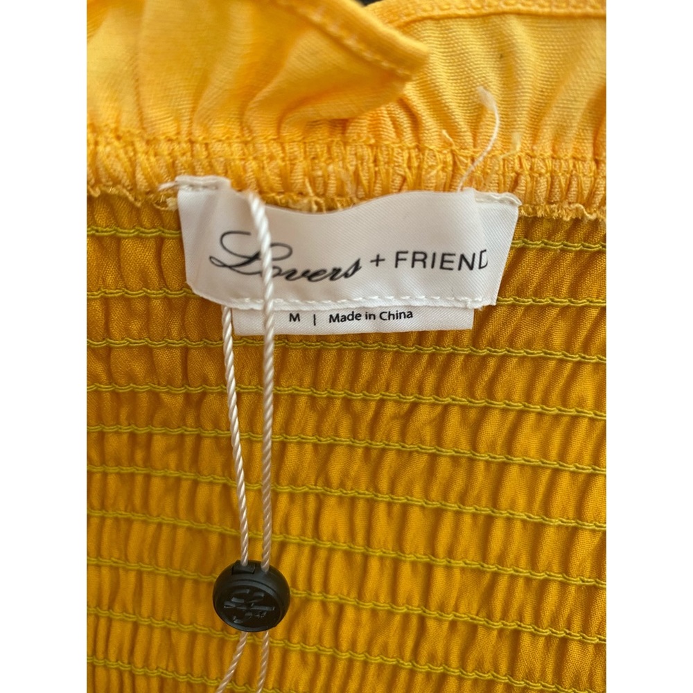NWT Lovers + Friends Yellow Holden Dress - Picture 3 of 3